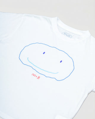 WEARING A FLAT SMILE SUPIMA® T-SHIRT