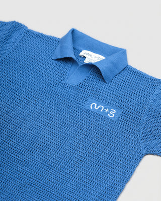 KNITTED MESH POLO SHIRT