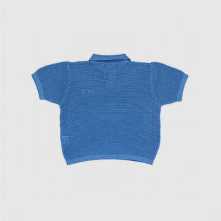 KNITTED MESH POLO SHIRT